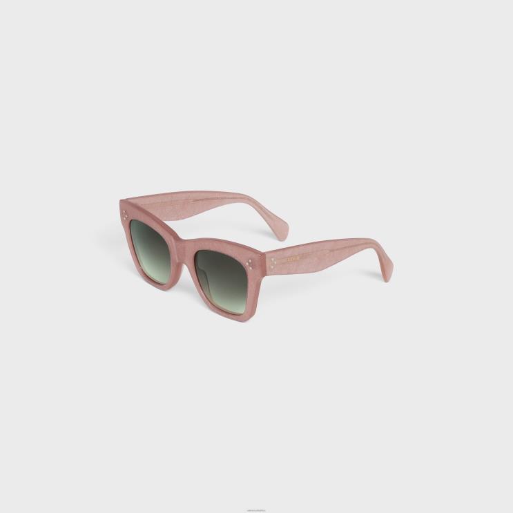 CELINE Pink Glitter Cat Eye S004 Sunglasses in Acetate R0ZNN1139
