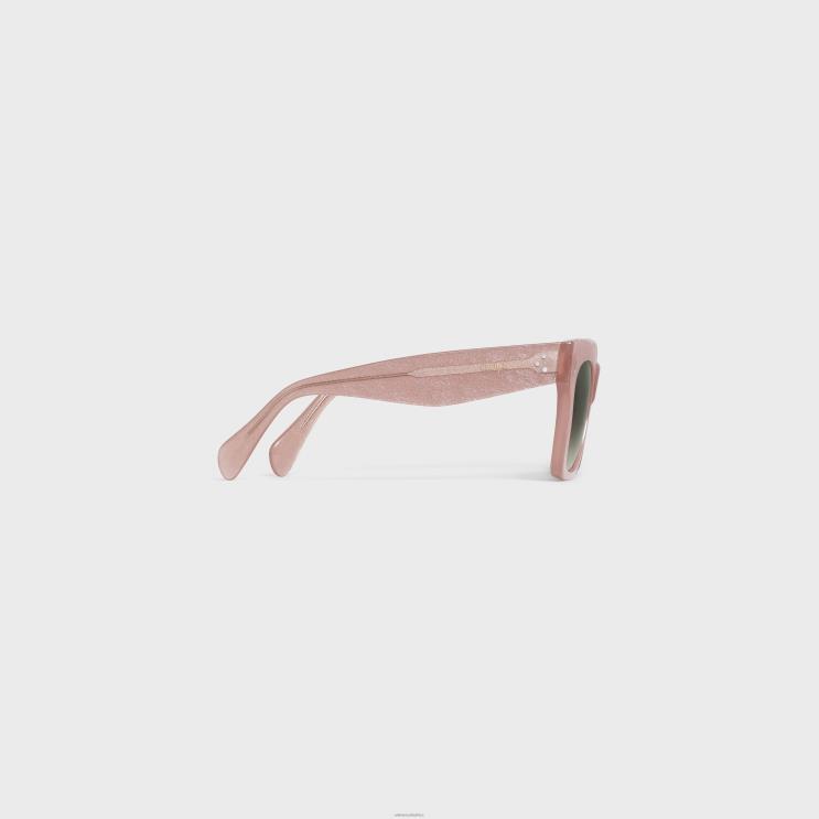 CELINE Pink Glitter Cat Eye S004 Sunglasses in Acetate R0ZNN1139