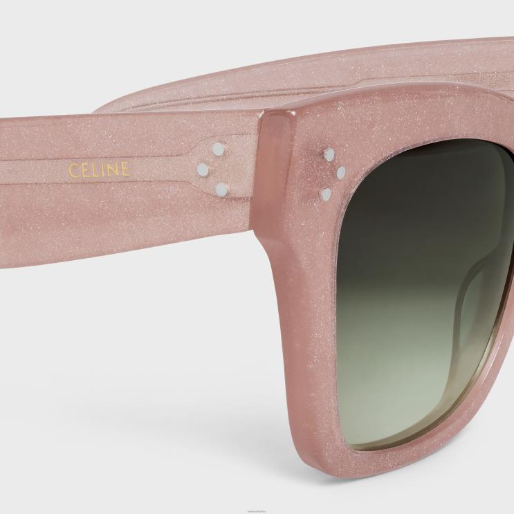 CELINE Pink Glitter Cat Eye S004 Sunglasses in Acetate R0ZNN1139