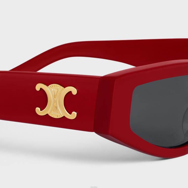 CELINE Red Triomphe 12 Sunglasses in Acetate R0ZNN1119