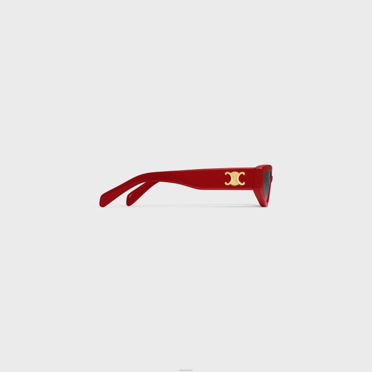 CELINE Red Triomphe 12 Sunglasses in Acetate R0ZNN1119