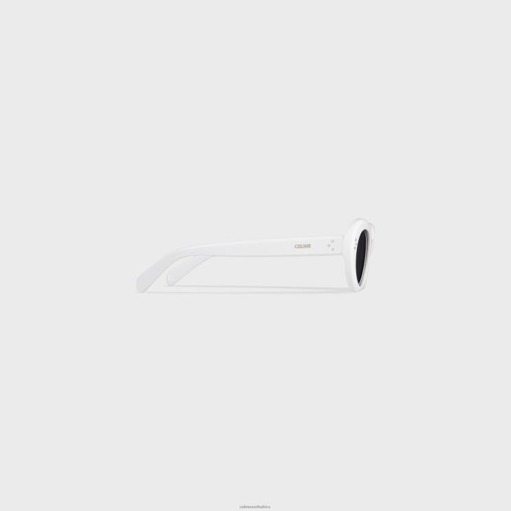 CELINE White Cat Eye S193 Sunglasses in Acetate R0ZNN1134
