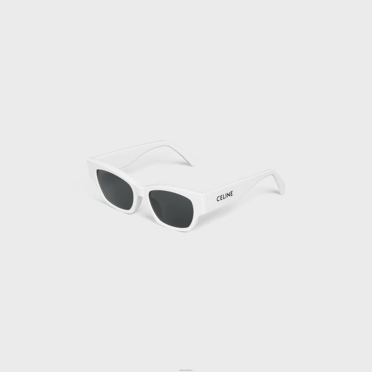 CELINE White Monochroms 01 Sunglasses in Acetate R0ZNN1127
