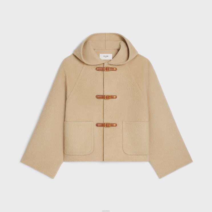 CELINE Blond Cardigan in Brushed Camel Wool R0ZNN695