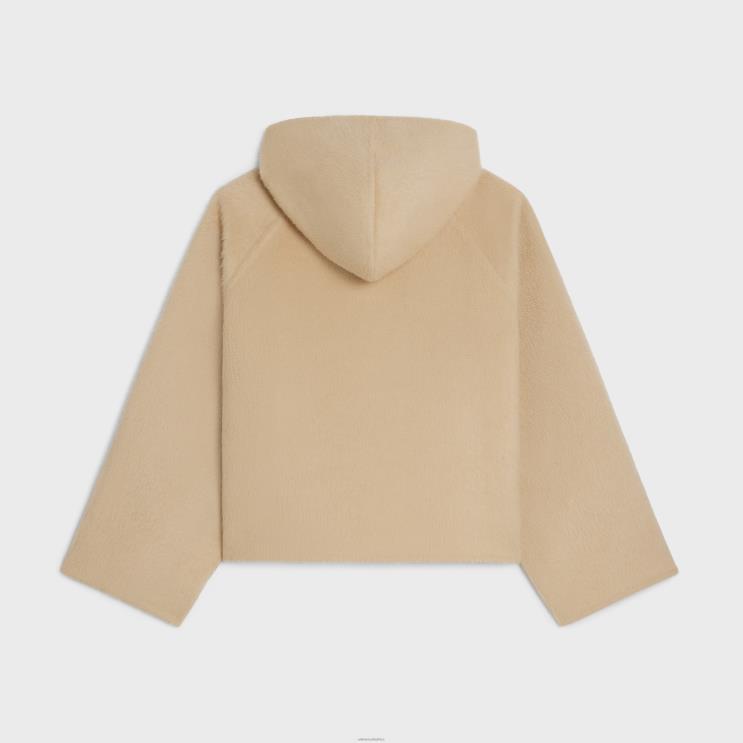 CELINE Blond Cardigan in Brushed Camel Wool R0ZNN695