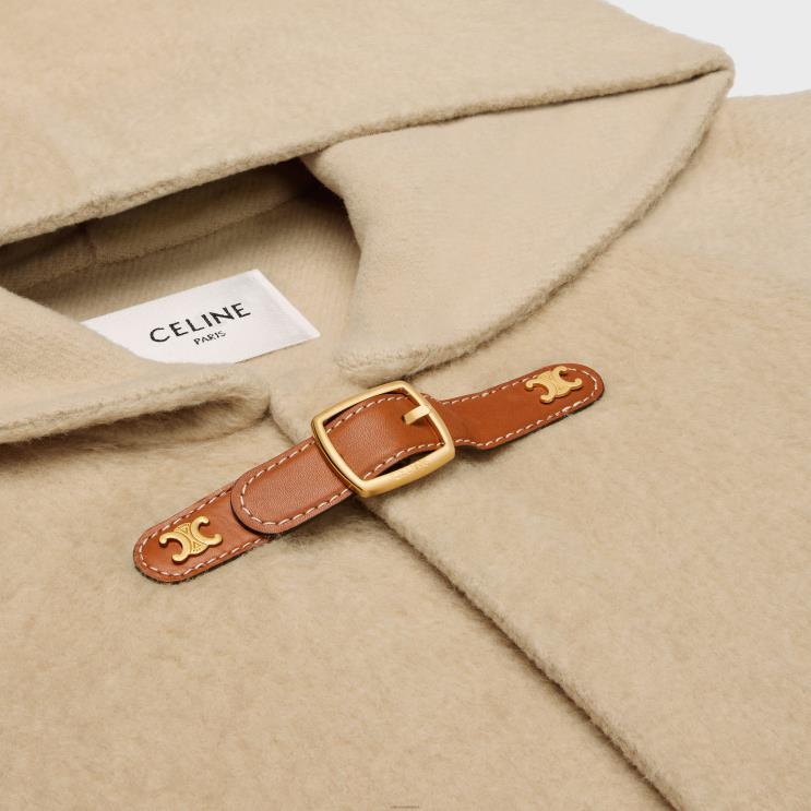 CELINE Blond Cardigan in Brushed Camel Wool R0ZNN695