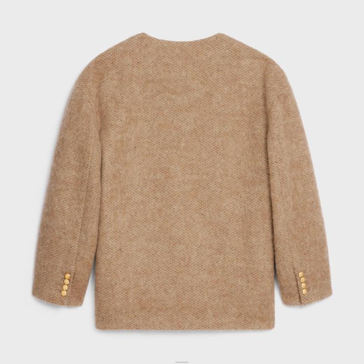 CELINE Miel Oversized Cardigan in Alpaca Wool R0ZNN694