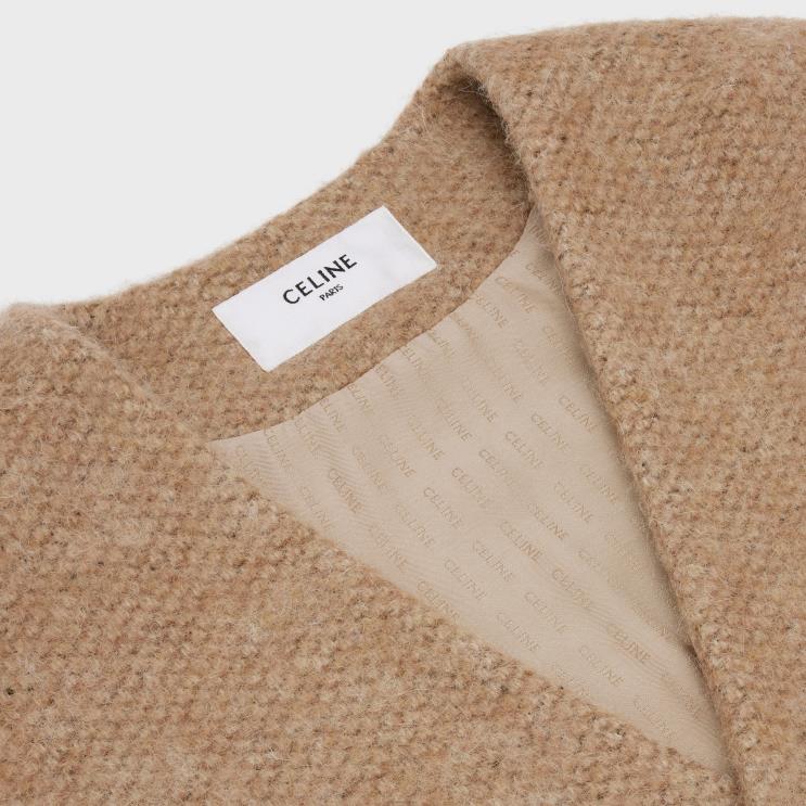 CELINE Miel Oversized Cardigan in Alpaca Wool R0ZNN694