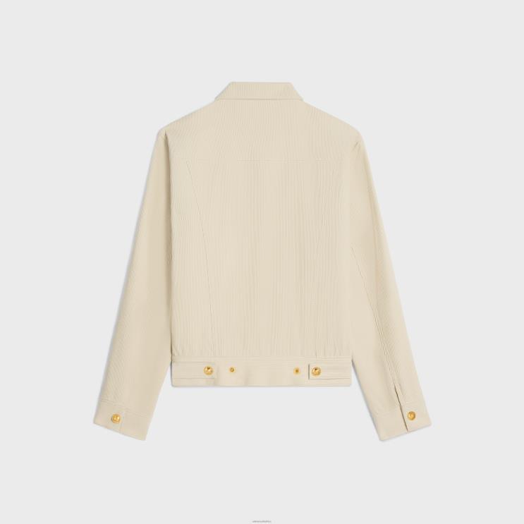 CELINE Raw Wash Trucker Jacket in Corduroy R0ZNN735