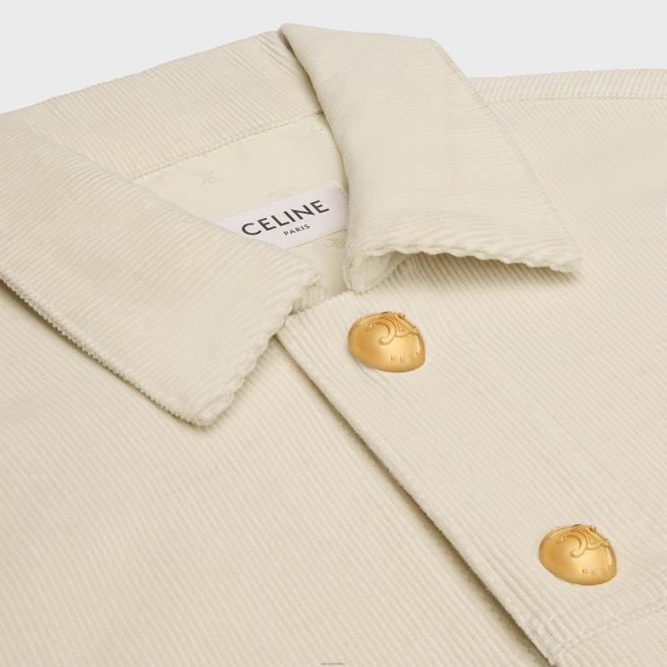 CELINE Raw Wash Trucker Jacket in Corduroy R0ZNN735