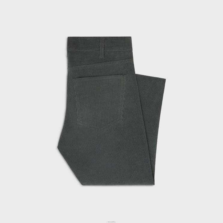 CELINE Aged Corduroy Rinse Marco Jeans in Corduroy R0ZNN644