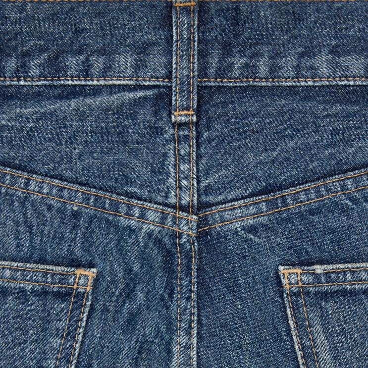 CELINE Dark Union Wash Serge Flare Jeans in Denim R0ZNN863