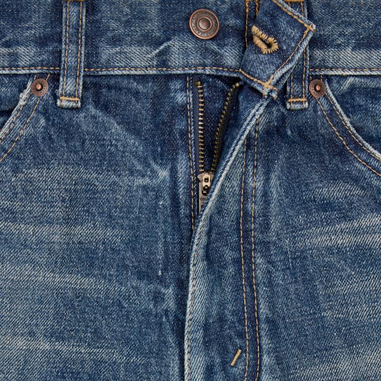 CELINE Dark Union Wash Serge Flare Jeans in Denim R0ZNN863