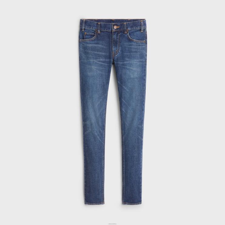 CELINE Dark Union Wash Skinny Jeans in Denim R0ZNN869