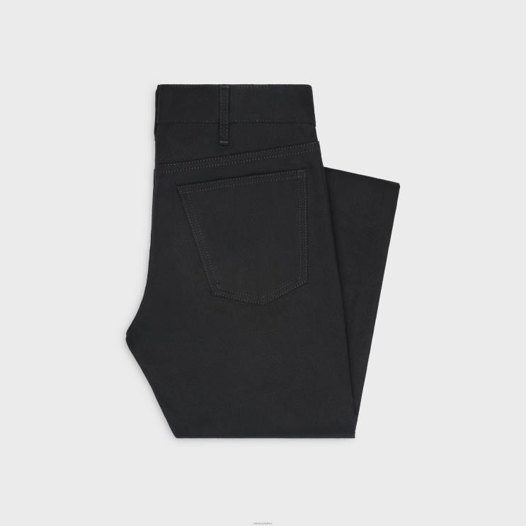 CELINE Pure Black Neo Skinny Jeans in Wash Denim R0ZNN867