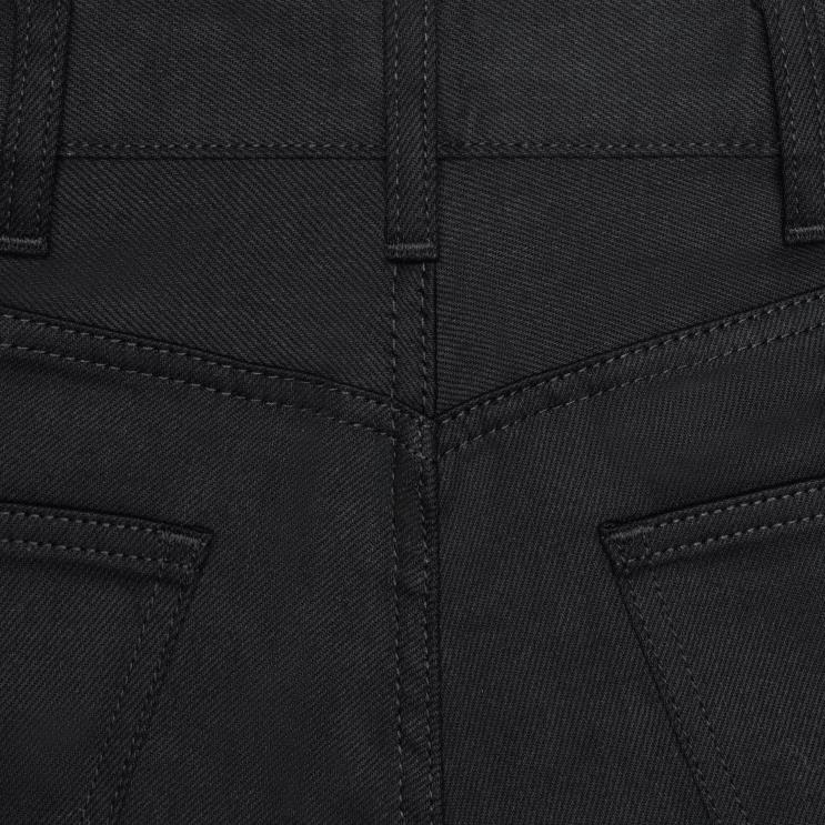 CELINE Pure Black Tess Jeans in Wash Denim R0ZNN865