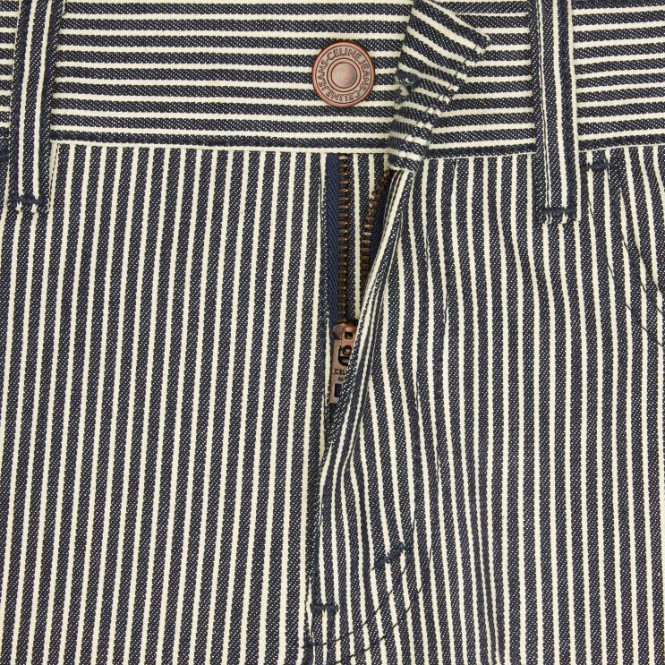 CELINE Rinsed Jane Flared Jeans in Hickory Stripes R0ZNN854