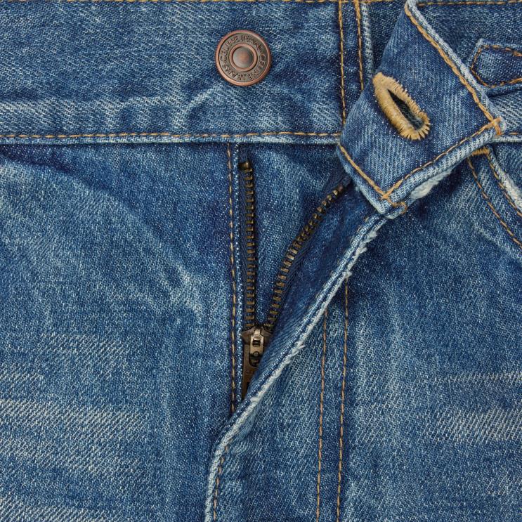 CELINE Union Wash Dylan Flared Jeans With Signature in Denim R0ZNN862