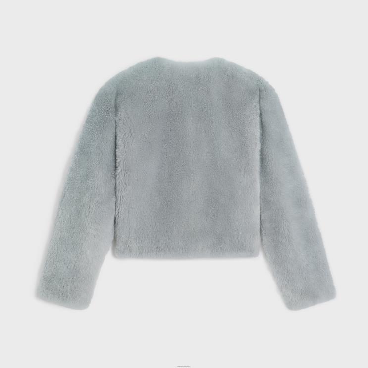 CELINE Light Grey Cardigan in Goat Cashmere R0ZNN621