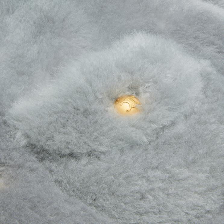 CELINE Light Grey Cardigan in Goat Cashmere R0ZNN621