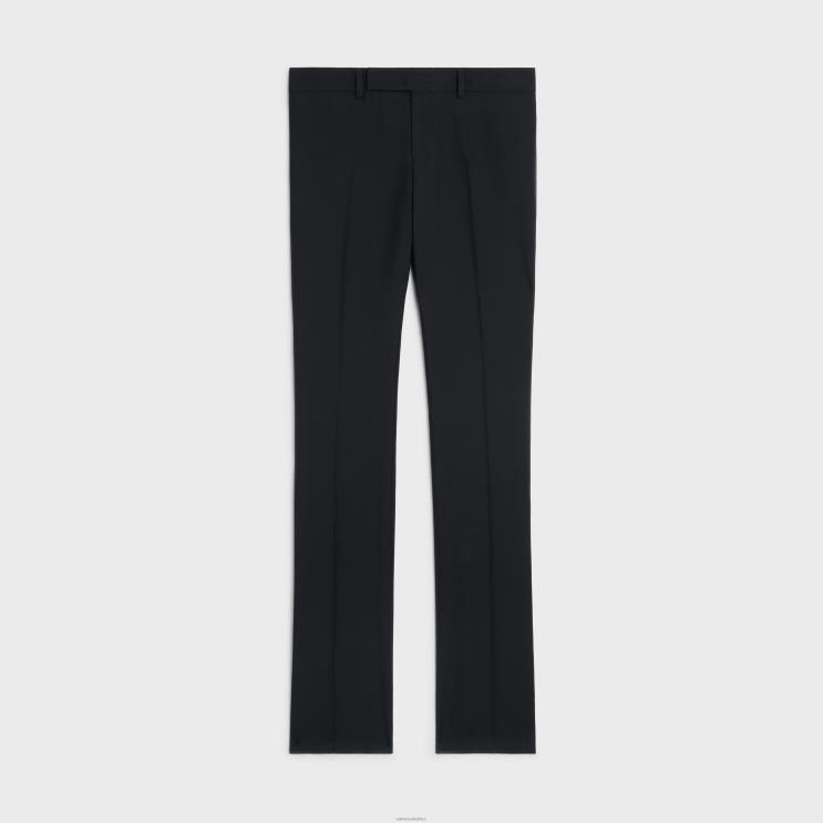 CELINE Black Dylan Tux Pants in Mohair & Silk R0ZNN876