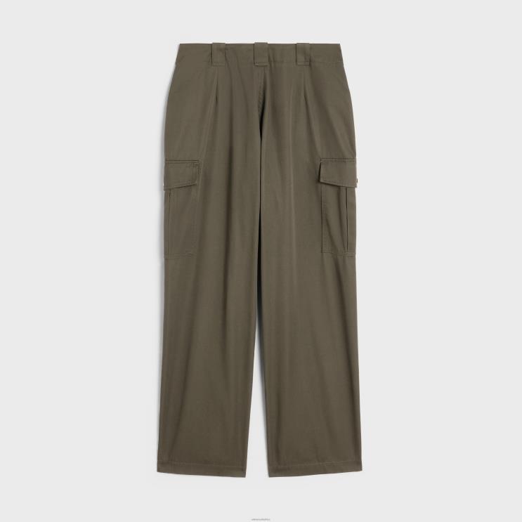 CELINE Mud Cargo Pants in Technical Cotton R0ZNN879