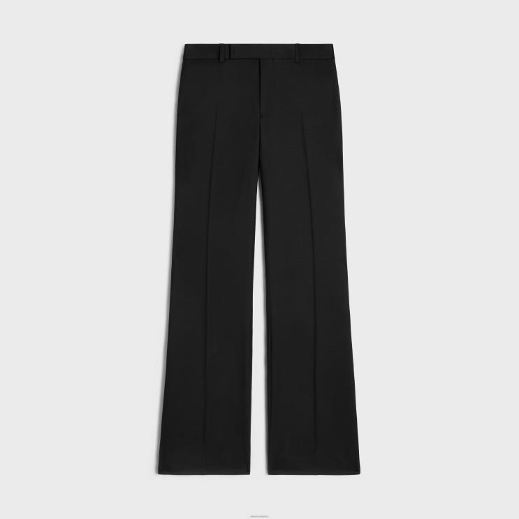CELINE Ultra Black Tommy Tux Pants in Wool Gabardine R0ZNN588