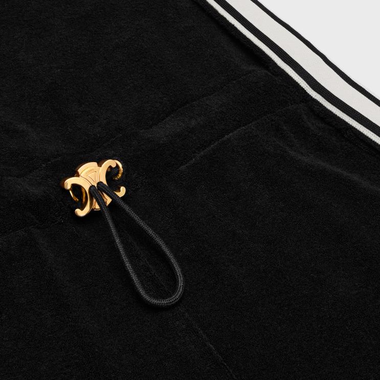 CELINE Black/White Romper in Terry Jersey R0ZNN889