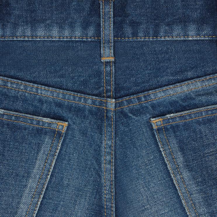 CELINE Dark Union Wash Mini Shorts in Denim R0ZNN591