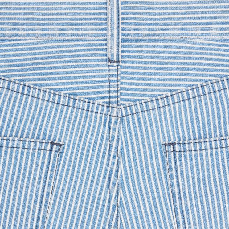 CELINE Wave Wash Suzanne Shorts in Cotton Hickory R0ZNN894