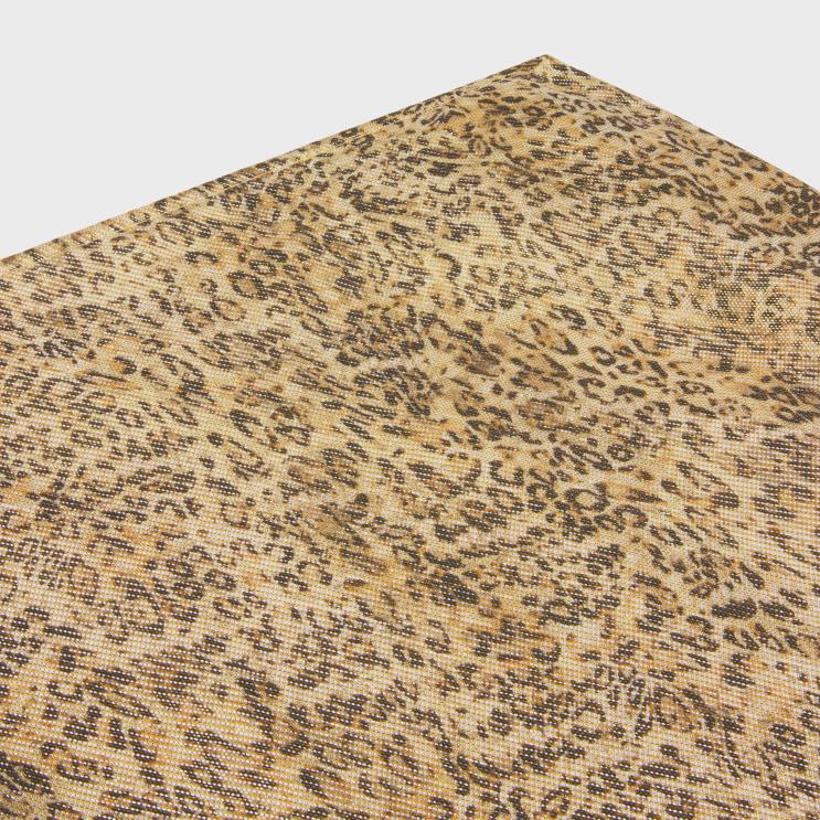 CELINE Leopard/Argent Hobble Skirt in Silk Georgette R0ZNN660