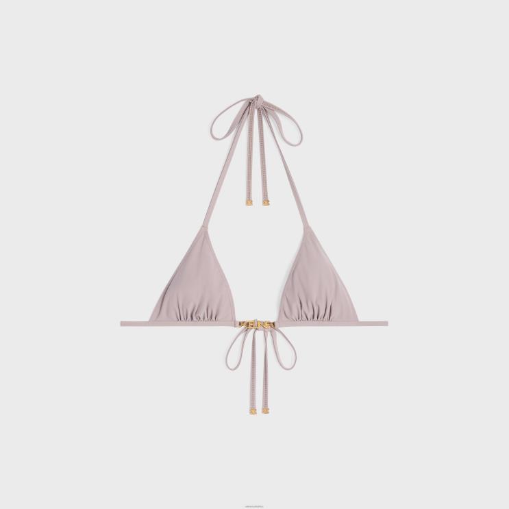 CELINE Argile Triangle Top in Matte Jersey R0ZNN909