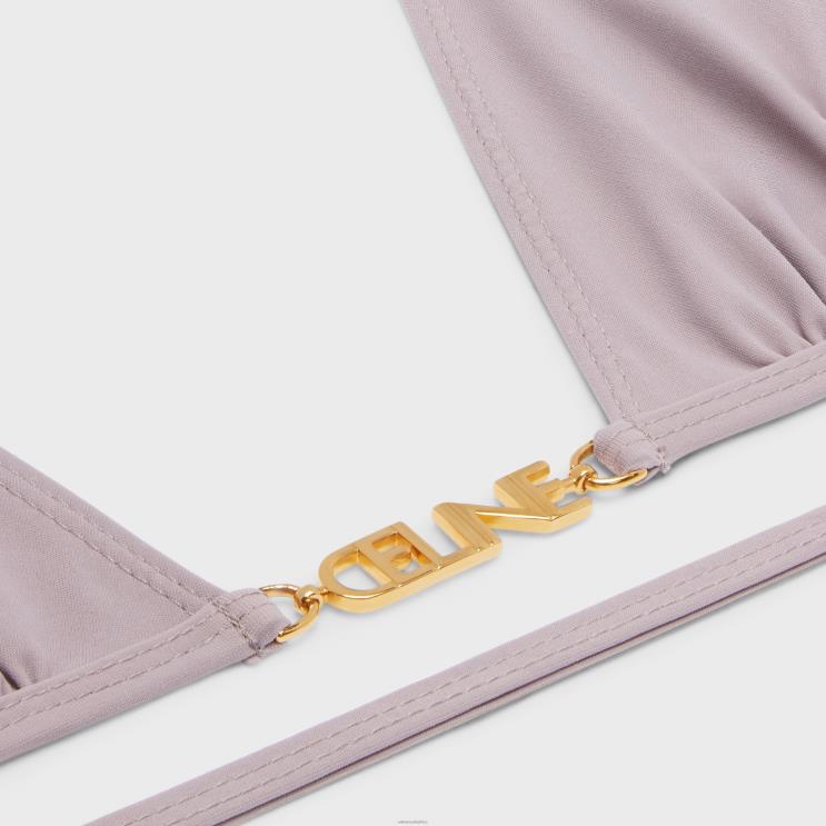 CELINE Argile Triangle Top in Matte Jersey R0ZNN909