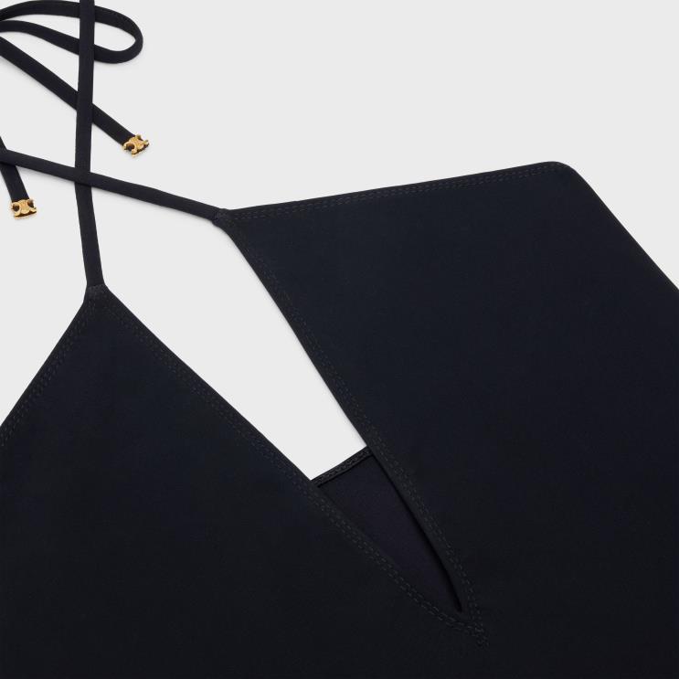 CELINE Black Swimsuit in Matte Jersey R0ZNN896