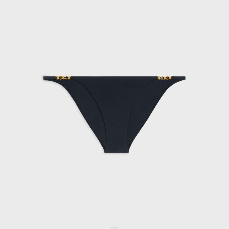 CELINE Black Triomphe Swimsuit Bottom in Matte Jersey R0ZNN899