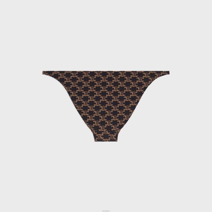 CELINE Toffee/Brown Swimsuit Bottom in Monogram Jersey R0ZNN903