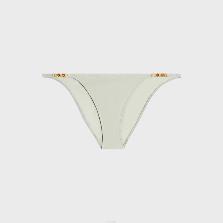 CELINE Vert Amande Triomphe Swimsuit Bottom in Matte Jersey R0ZNN908