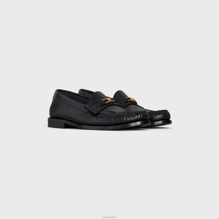 CELINE Black Luco Loafer in Polished Bullskin R0ZNN922