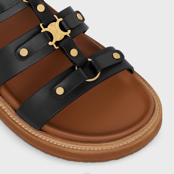 CELINE Black Tippi Slide in Calfskin R0ZNN990